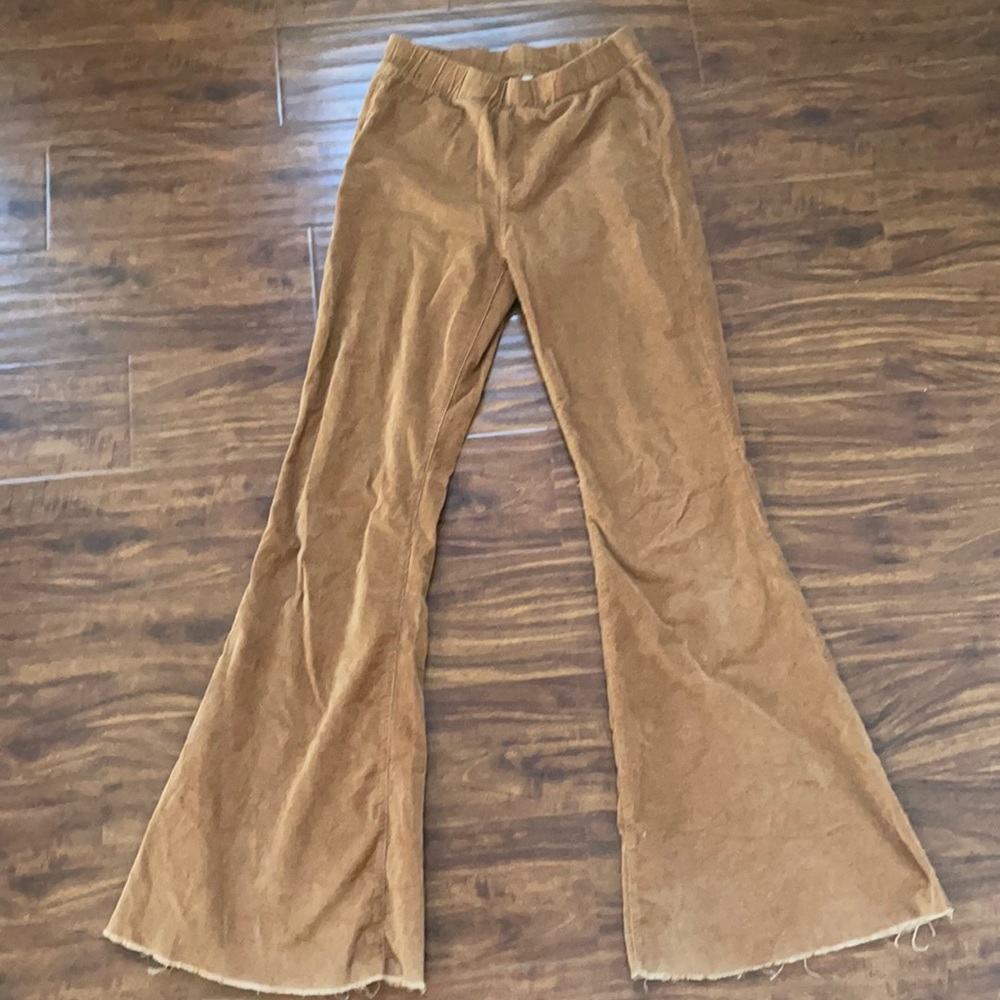 Lightweight corduroy flares